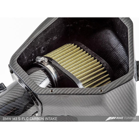 AWE S-FLO Carbon Intake | 2015-2018 BMW M3/M4 F8X 3.0T (2660-13038)