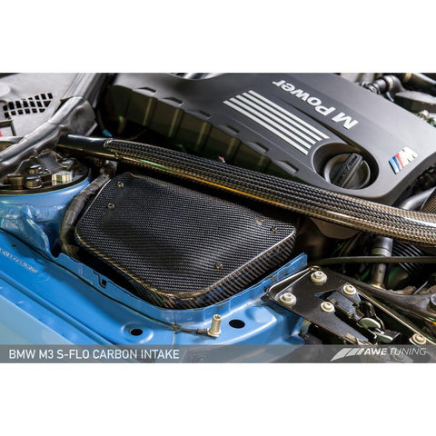 AWE S-FLO Carbon Intake | 2015-2018 BMW M3/M4 F8X 3.0T (2660-13038)