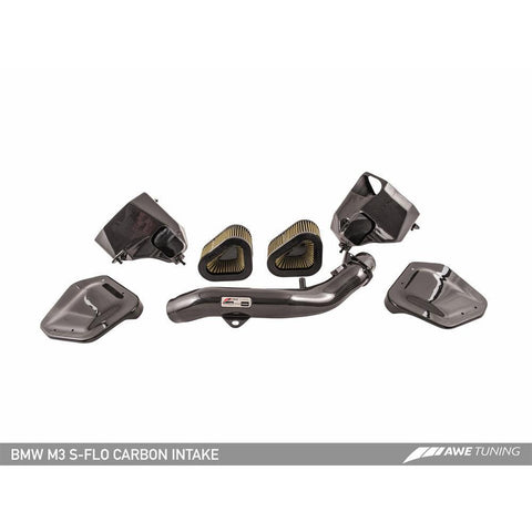 AWE S-FLO Carbon Intake | 2015-2018 BMW M3/M4 F8X 3.0T (2660-13038)