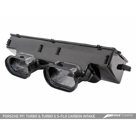 AWE S-FLO Carbon Intake | 2014-2019 Porsche 991 Turbo / Turbo S (2660-13040)