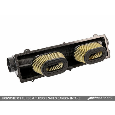 AWE S-FLO Carbon Intake | 2014-2019 Porsche 991 Turbo / Turbo S (2660-13040)