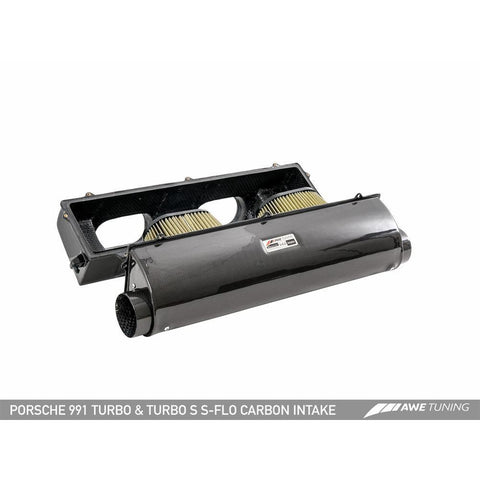 AWE S-FLO Carbon Intake | 2014-2019 Porsche 991 Turbo / Turbo S (2660-13040)