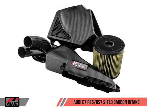 AWE Tuning S-FLO Carbon Intake | 2014+ Audi RS6/RS7 4.0T (2660-15012)