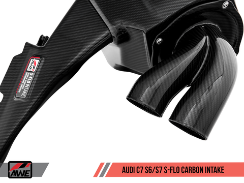 AWE Tuning S-FLO Carbon Intake | 2012+ Audi S6/S7 4.0T (2660-15020)