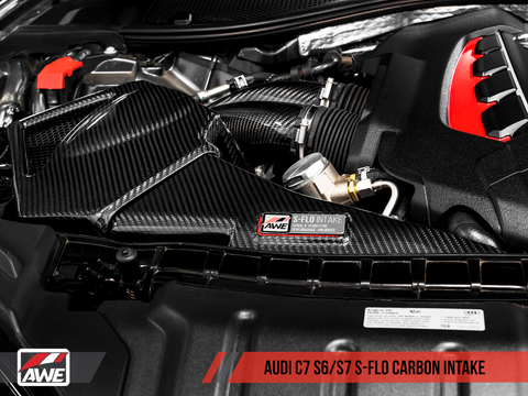 AWE Tuning S-FLO Carbon Intake | 2012+ Audi S6/S7 4.0T (2660-15020)