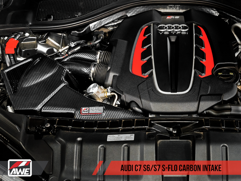AWE Tuning S-FLO Carbon Intake | 2012+ Audi S6/S7 4.0T (2660-15020)
