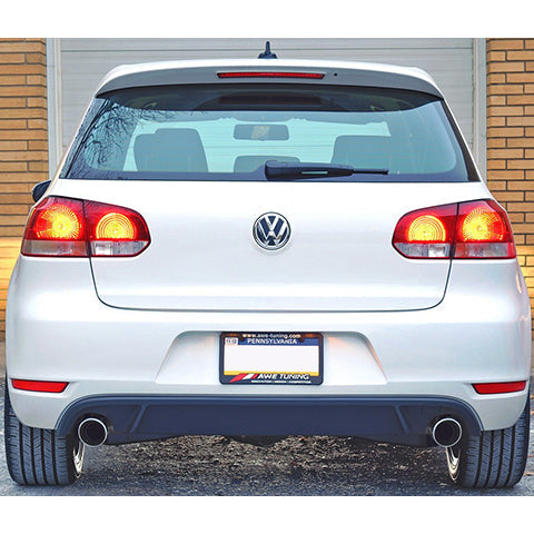 AWE Performance Exhaust with Polished Silver Tips | 2010-2014 Volkswagen Golf TDI (3015-22026)