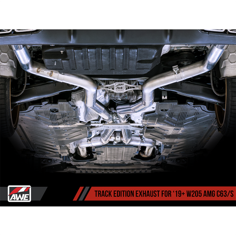 AWE Track Cat-Back Exhaust | 2019-2021 Mercedes-Benz C63 AMG Base/S (3020-11035)