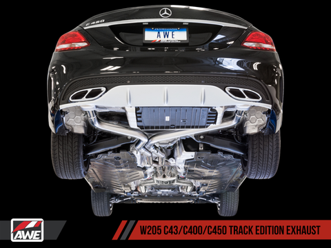 AWE Track Cat-Back Exhaust | 2015-2021 Mercedes-Benz C43 / C450 / C400 W205 3.0L Turbo (3020-31016)