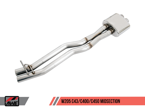 AWE Track Cat-Back Exhaust | 2015-2021 Mercedes-Benz C43 / C450 / C400 W205 3.0L Turbo (3020-31016)