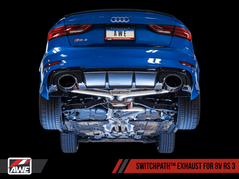 AWE SwitchPath Edition Exhaust | 2017-2021 Audi RS3 8V (3025-33034)