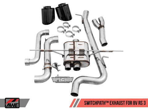 AWE SwitchPath Edition Exhaust | 2017-2021 Audi RS3 8V (3025-33034)