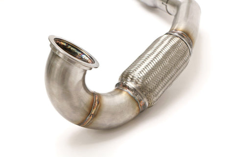 B&B Exhaust Stainless Steel Catted Downpipe | 2015-2017 VW GTI Mk7 (FPIM-0490)