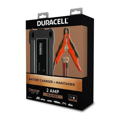 Duracell 2 Amp Battery Charger & Maintainer for 6v/12v Batteries (DRMC2A)