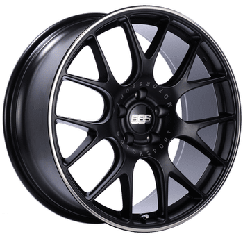 BBS Wheels CHR Satin Black w/ Polished Outer Lip Ring 20x9 | 5x115 (CH115BPO)