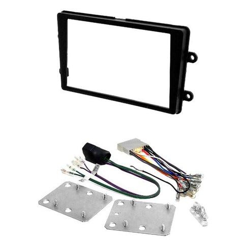 Beat-Sonic Double DIN Black Stereo Dash Kit with Wire Harness | 1999-2004 Acura 3.5 RL models without factory navigation (HSA-15)