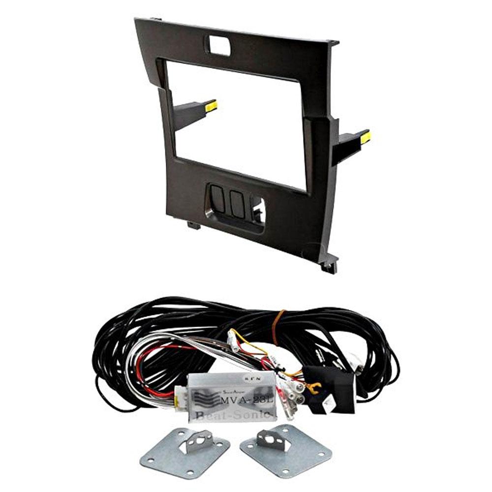 Beat-Sonic Double DIN Charcoal Stereo Dash Kit with Interface