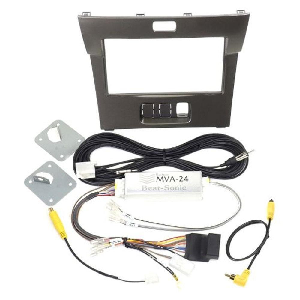 Beat-Sonic Double DIN Charcoal Stereo Dash Kit with Interface