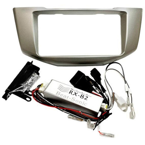 Beat-Sonic Double DIN Black Stereo Dash Kit with Interface Adapter | 2004-2009 Lexus RX (RX-82)