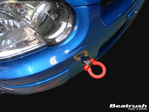 Beatrush Red Front Tow Hook | 2002-2007 Subaru Impreza WRX & STI (S106016TF-FSA)