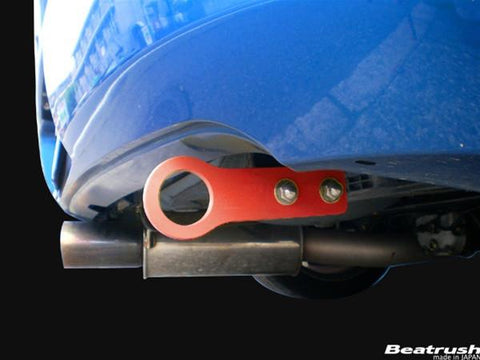 Beatrush Red Rear Tow Hook |  2002-2007 Subaru Impreza WRX & STI (S106016TF-RA)