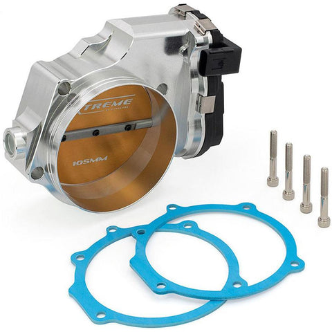 BLOX Racing Billet 105mm Throttle Body | 2015-2021 Dodge Challenger SRT Hellcat (BXIM-00255-SI/BK)