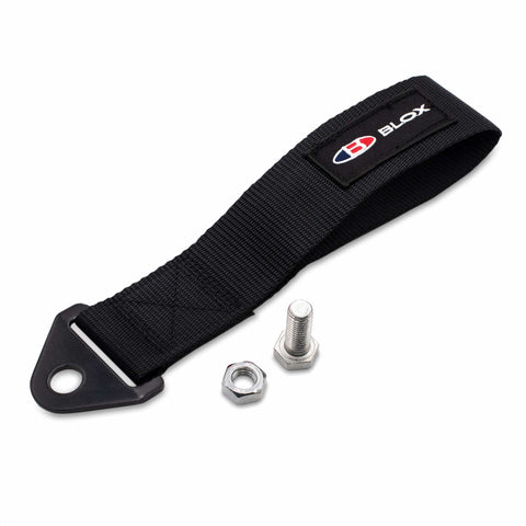 BLOX Racing Universal Tow Strap with Blox Logo (BXAP-00034-BK)