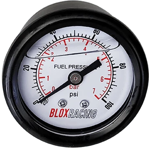 BLOX Racing Liquid Filled Fuel Pressure Gauge (BXGA-00125)