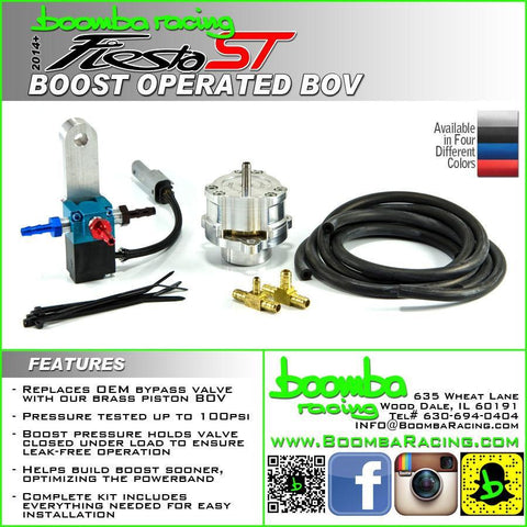 Boomba Racing Boost-Operated Blow Off Valve | 2014-2019 Ford Fiesta ST (026-00-026)