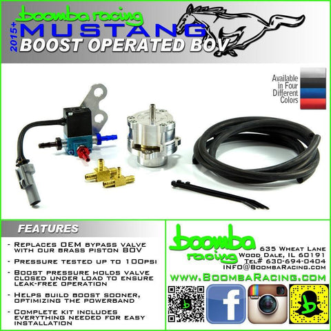 Boomba Boost-Operated Blow Off Valve | 2015-2022 Ford Mustang EcoBoost (028-00-021)