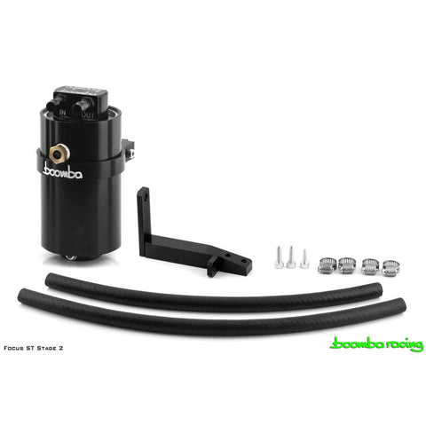Boomba Racing Stage 2 Oil PCV Catch Can Kit | 2013-2018 Ford Focus ST and 2013-2020 Ford Fusion 2.0L (022-00-019)