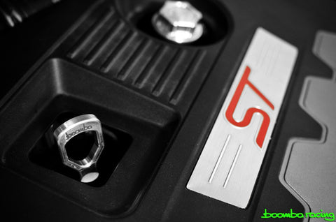 Boomba Racing Aluminum Dipstick Handle | 2013-2018 Ford Focus ST, 2016-2018 Ford Focus RS, and 2014-2019 Ford Fiesta ST (022000230)