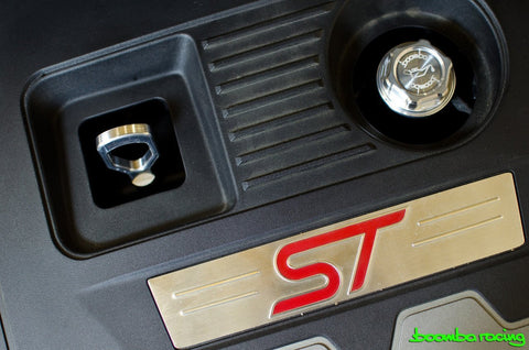 Boomba Racing Aluminum Dipstick Handle | 2013-2018 Ford Focus ST, 2016-2018 Ford Focus RS, and 2014-2019 Ford Fiesta ST (022000230)