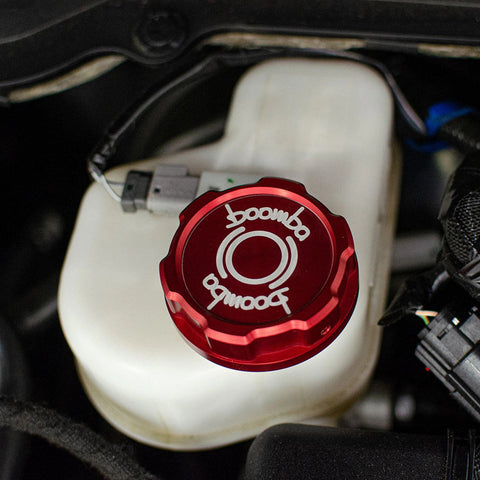 Boomba Racing Aluminum Brake Fluid Reservoir Cap | 2019-2020 Ford Ranger, and 2021-2022 Ford Bronco 2.3L (049050150000)