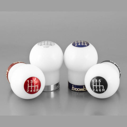 Boomba Racing White Round Shift Knob 270G - V2 | 2015-2022 Subaru WRX  (031-00-009)