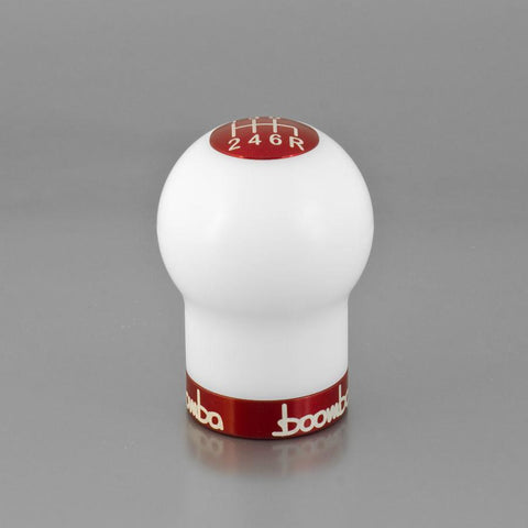 Boomba Racing White Round Shift Knob 270G - V2 | 2015-2022 Subaru WRX  (031-00-009)