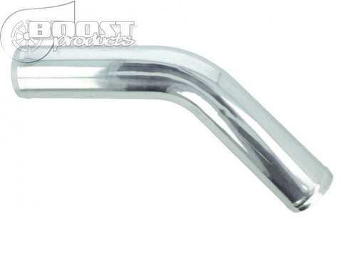 BOOST Products Aluminum Elbow 45 Degrees with 4", Mandrel Bent, Polished (3102014510)