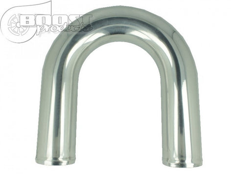 BOOST Products Aluminum Elbow 180 Degrees with 4", Mandrel Bent, Polished (3102031810)