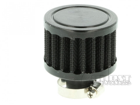 BOOST Products Crankcase Breather Filter with 9mm 3/8" ID Connection Black (IN-LU-050-009)