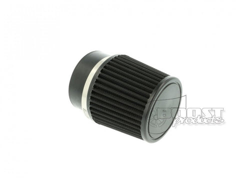 BOOST Products Universal Air Filter 76mm 3" ID Connection 90mm 3-35/64" Length Black (IN-LU-090-076)