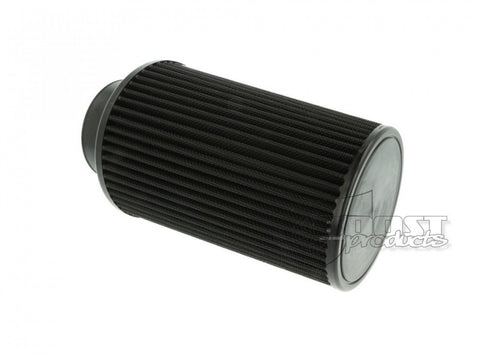 BOOST Products Universal Air Filter 76mm 3" ID Connection 200mm 7-7/8" Length Black (IN-LU-200-076)