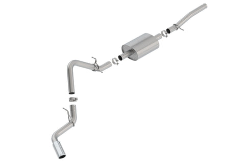 Borla Cat-Back Exhaust System - S-Type | 2017-2020 Chevrolet Silverado 1500 Standard Cab Pickup 5.3L (140805)