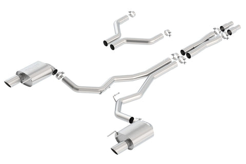 Borla Cat-Back Exhaust System - S-Type | 2015-2017 Ford Mustang Coupe 5.0L (140629)