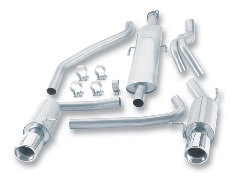 Borla Cat-Back Exhaust System - S-Type | 2003-2006 Hyundai Tiburon GT 2.7L (140064)