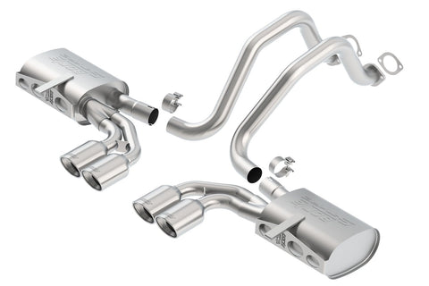 Borla Axle-Back Exhaust System - S-Type ll | 1997-2004 Chevrolet Corvette 5.7L (140427)