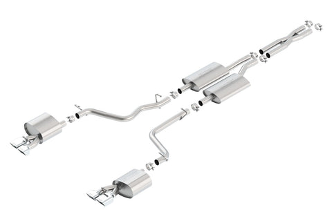 Borla Cat-Back Exhaust System - S-Type | 2011-2014 Dodge Challenger RWD 3.6L (140482)