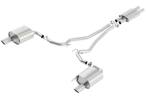 Borla Cat-Back Exhaust System - S-Type | 2015-2017 Ford Mustang Coupe 3.7L (140587)