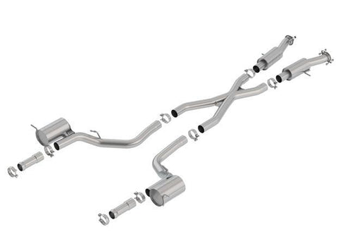 Borla Cat-Back Exhaust System - S-Type | 2018-2020 Jeep Grand Cherokee Trackhawk 6.2L Supercharged (140755)