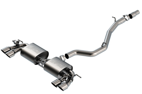 Borla Cat-Back Exhaust System - S-Type | 2018-2019 Volkswagen Golf R 2.0L (140830SB)