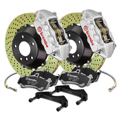 Brembo GT Series Cross Drilled 2-Piece Rotor Front Big Brake Kit | 2002-2007 Subaru WRX/STI (1B1.7008A)
